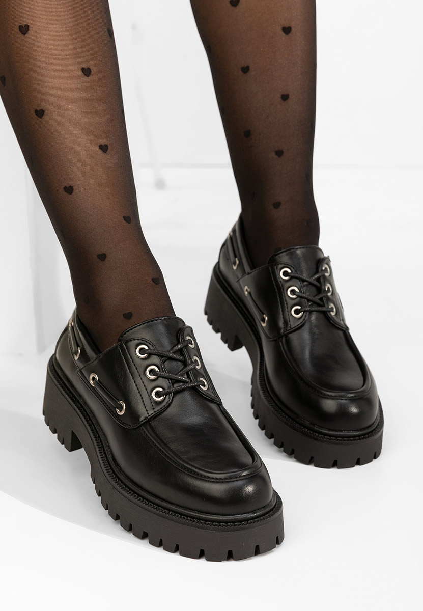 Pantofi casual dama Plumia negri