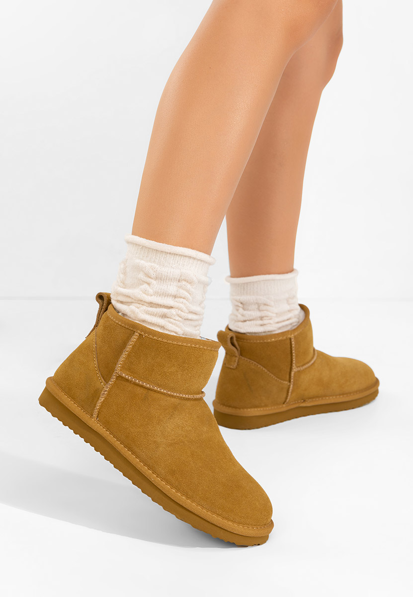 Cizme tip ugg Isolira camel