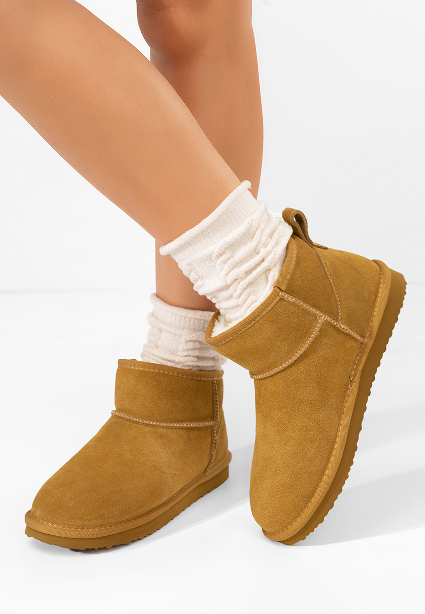 Cizme tip ugg Isolira camel