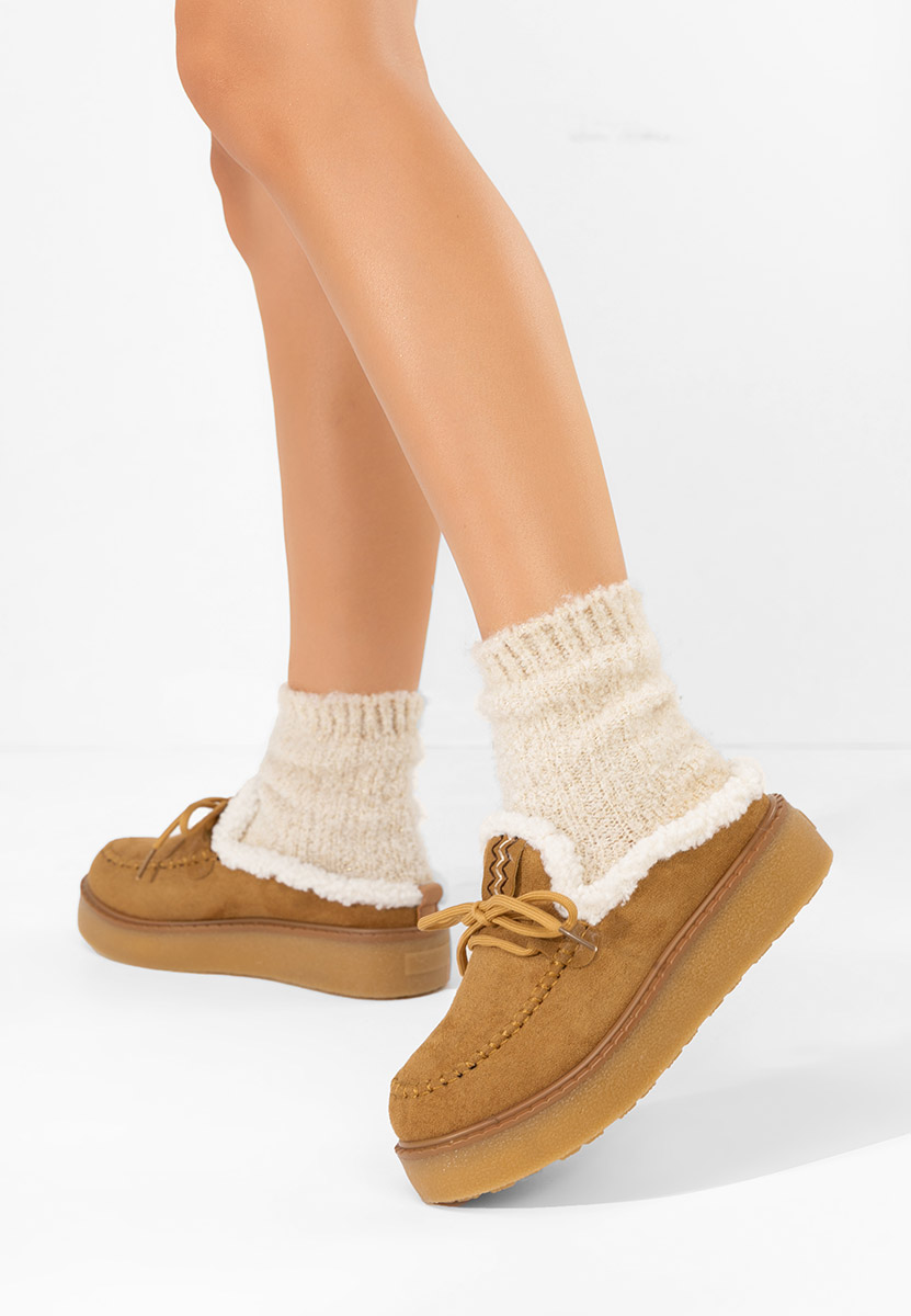 Saboti mocasini dama Seloria camel