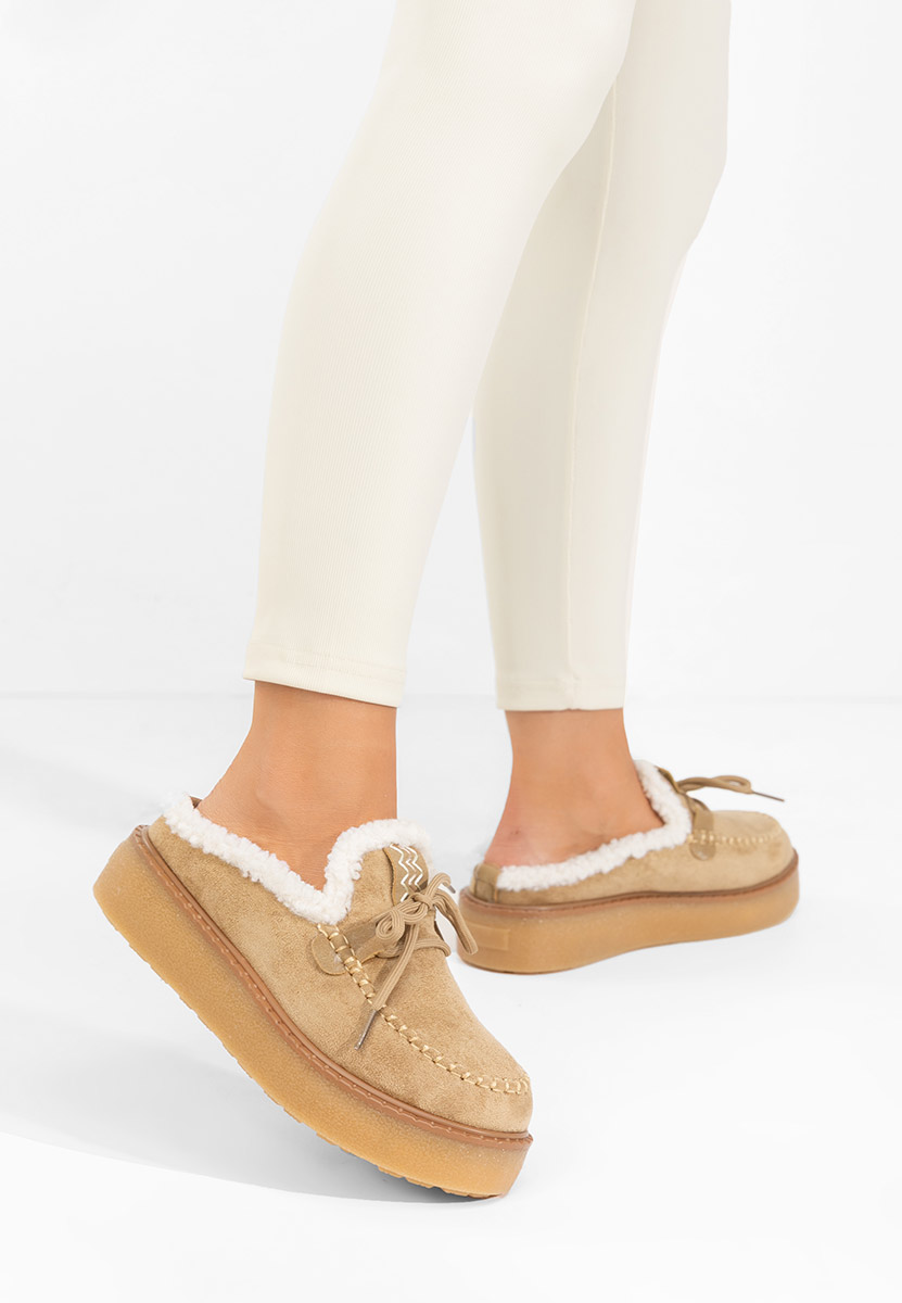 Saboti mocasini dama Seloria kaki