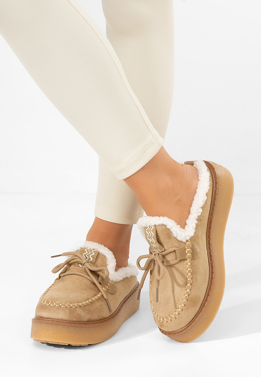 Saboti mocasini dama Seloria kaki