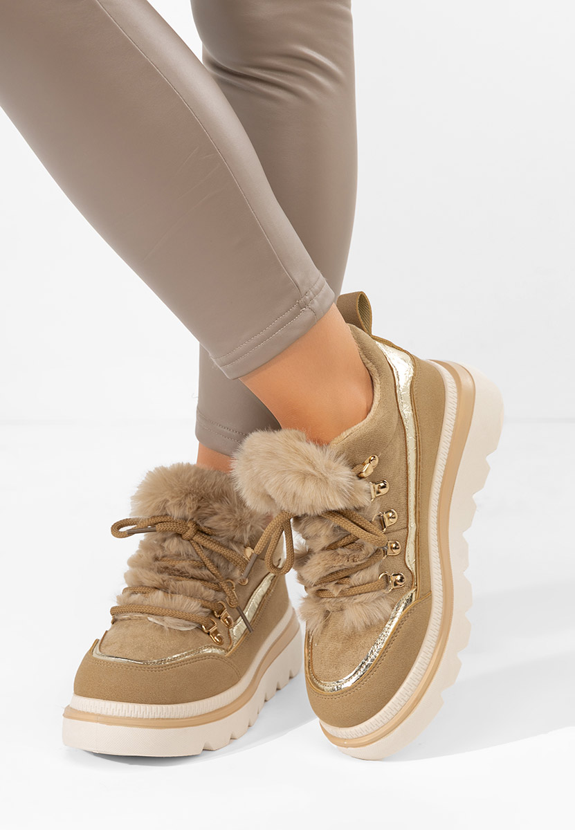 Sneakers dama imblaniti Clavira kaki