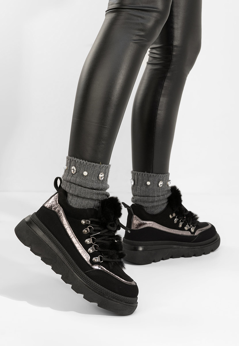 Sneakers dama imblaniti Clavira negri