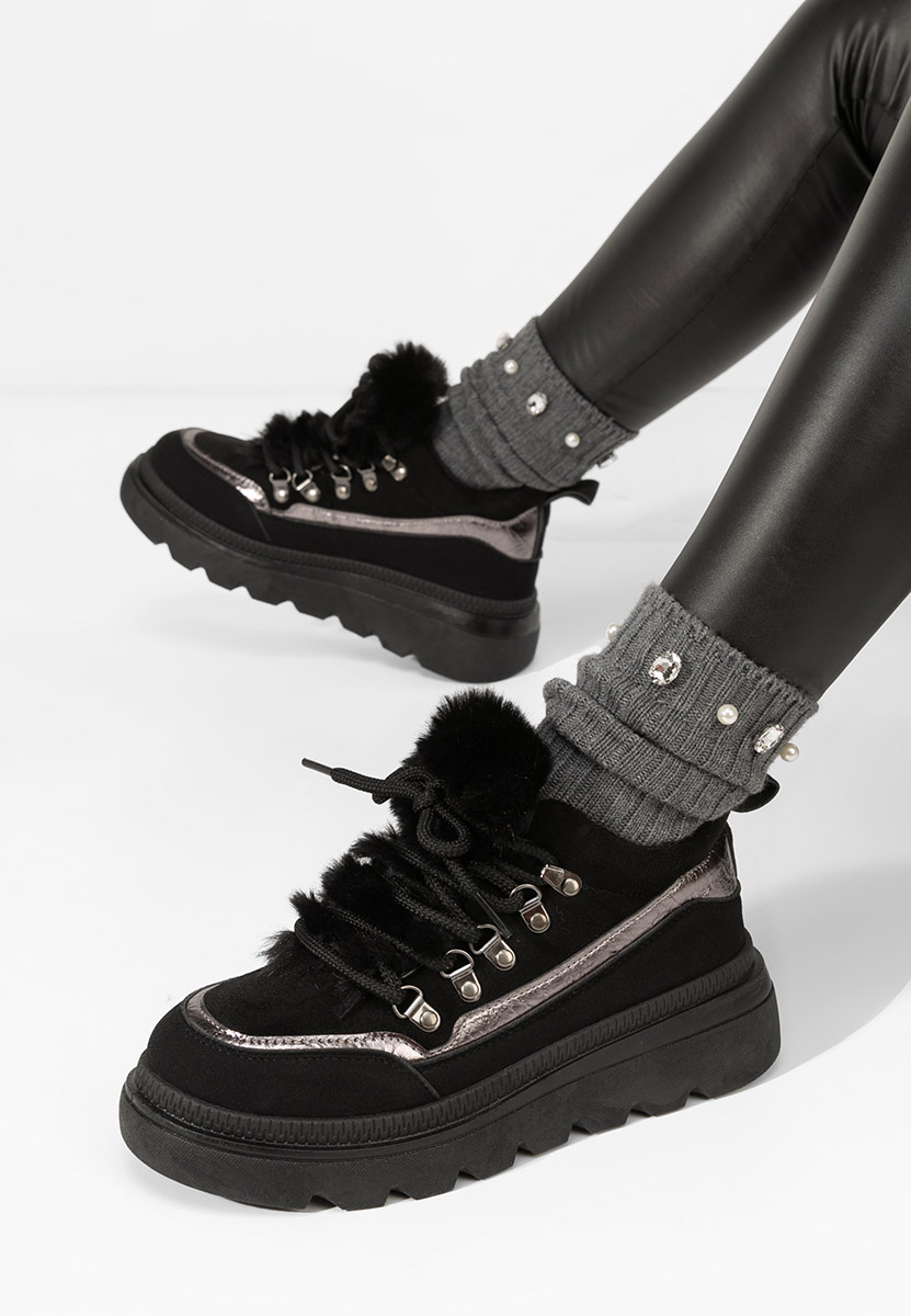Sneakers dama imblaniti Clavira negri