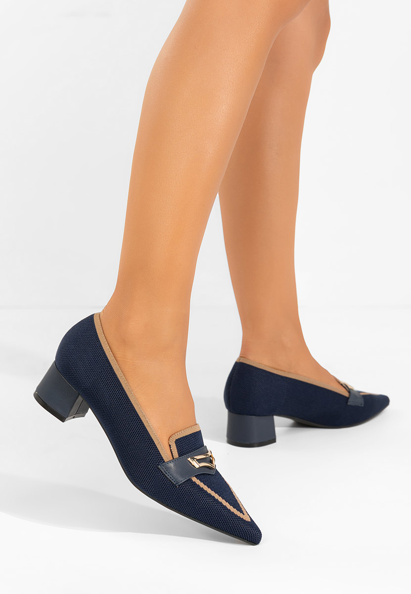 Pantofi cu toc mic Dianey navy