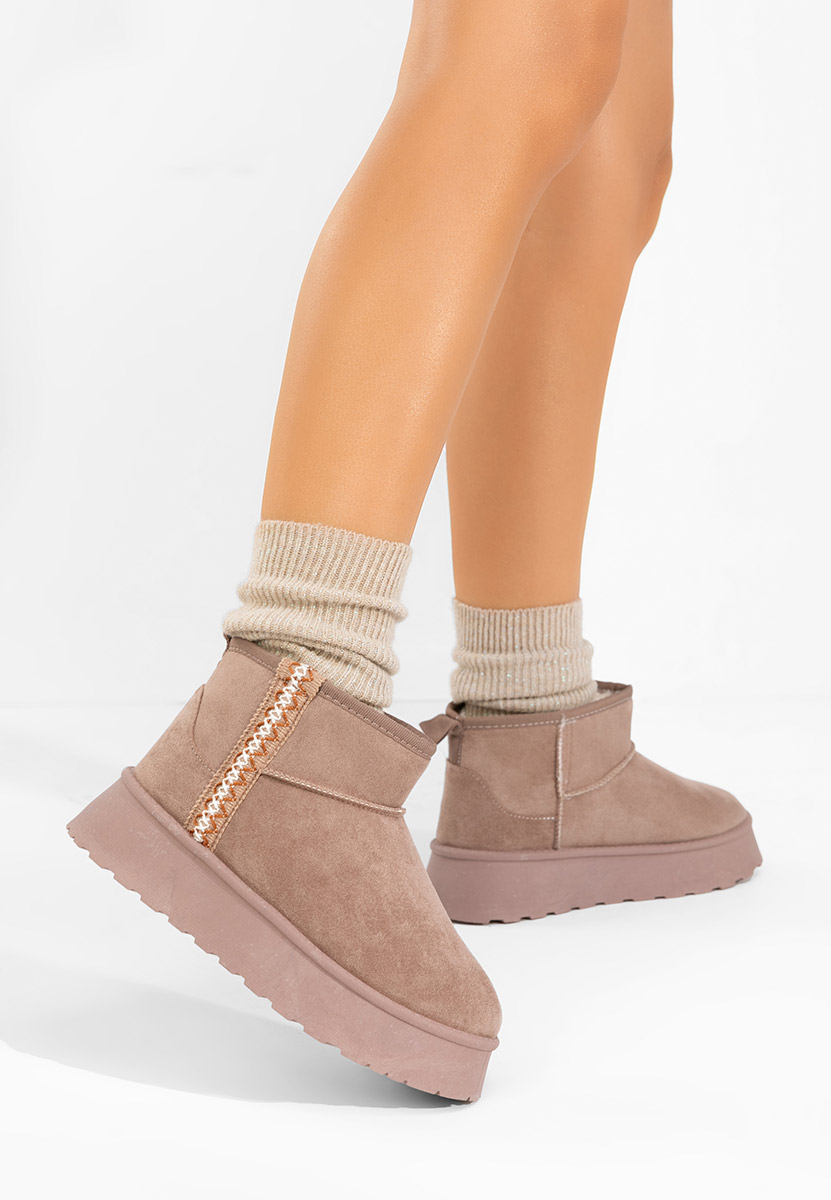 Ghete cu platformă Kristin kaki