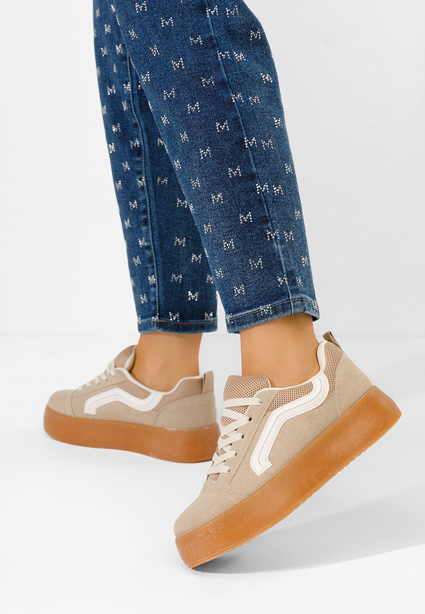 Sneakers dama Davira kaki
