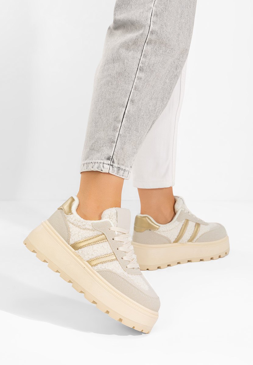 Sneakers cu platformă Janeia bej