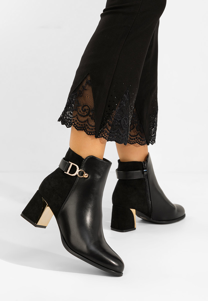 Botine elegante Felisia negre