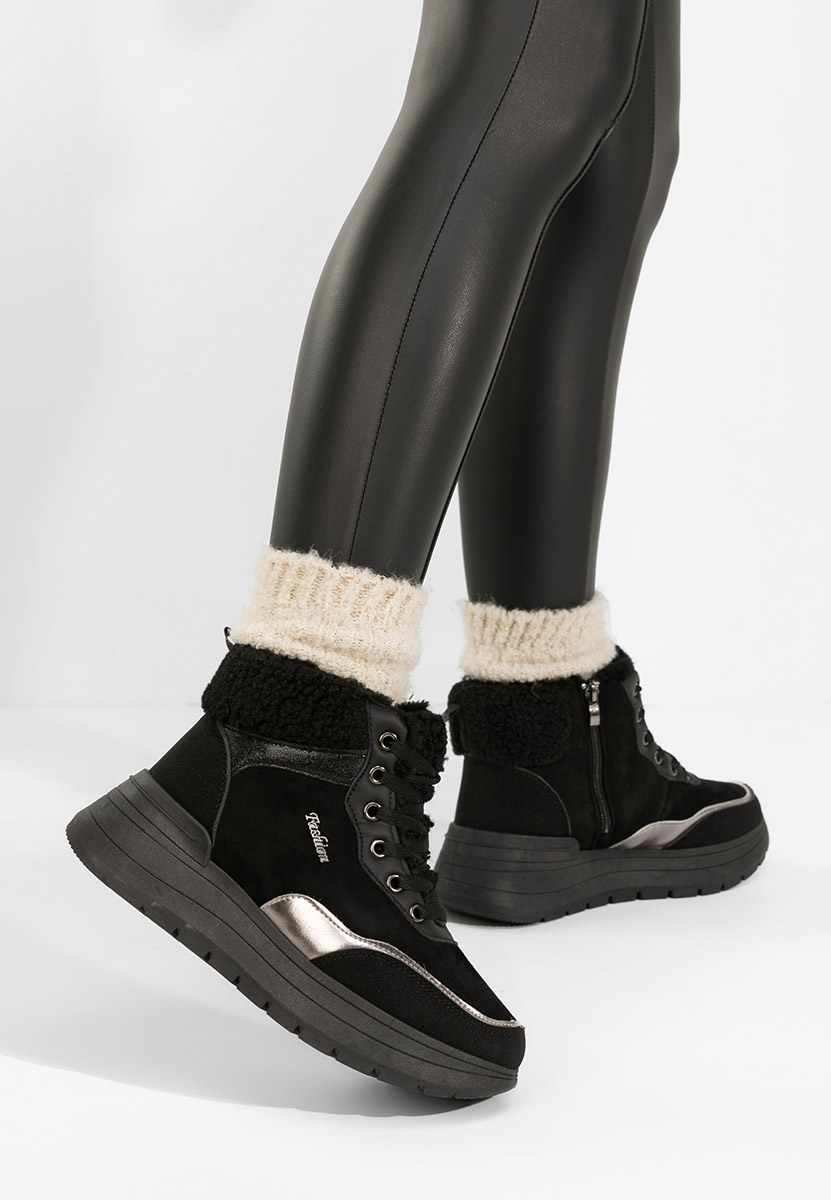 Sneakers dama imblaniti Lisaia negri