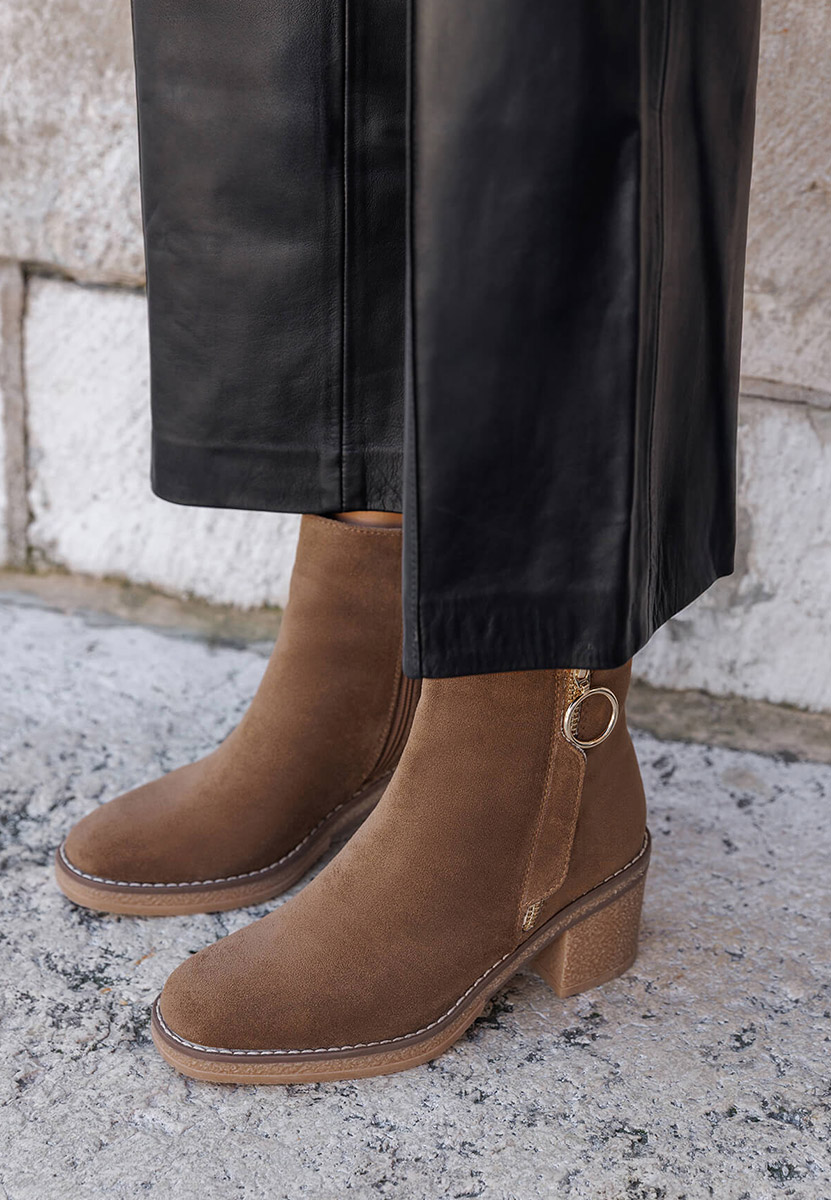 Botine de toamna Adisha camel