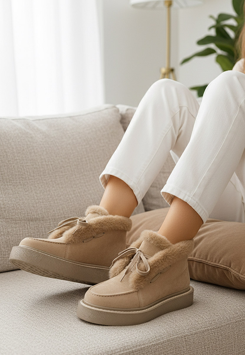 Ghete imblanite dama Hazey bej Ghete imblanite dama Hazey bej