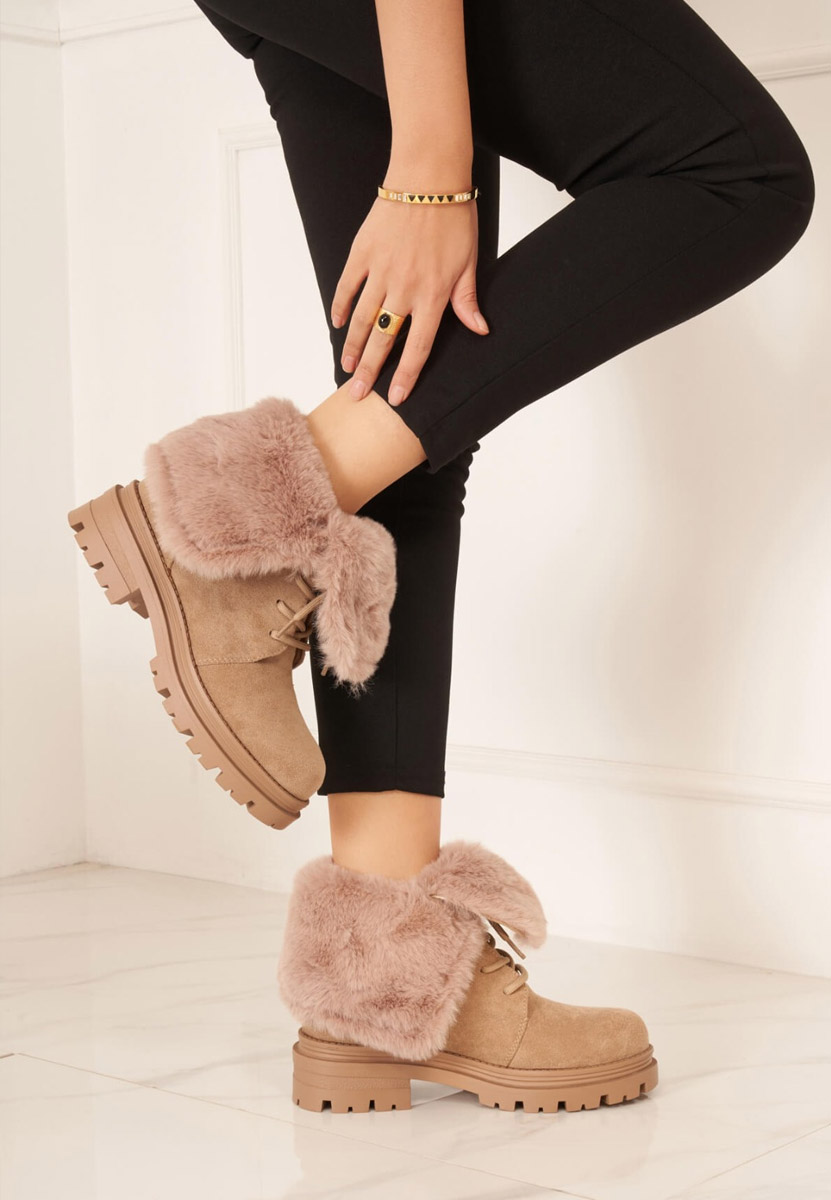 Ghete imblanite dama Lolia kaki