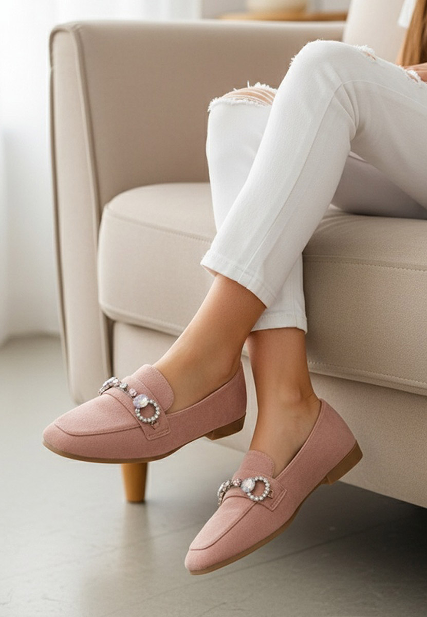 Mocasini dama eleganti Venea roz Mocasini dama eleganti Venea roz