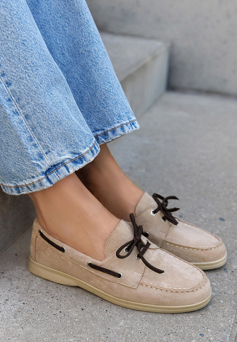 Pantofi casual dama Laelia bej