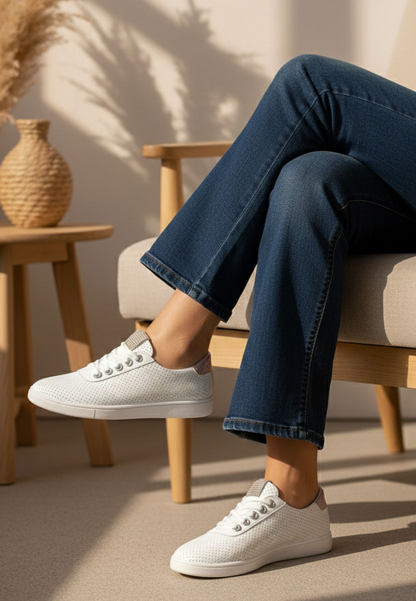 Pantofi casual dama Capricia V3 albi Pantofi casual dama Capricia V3 albi