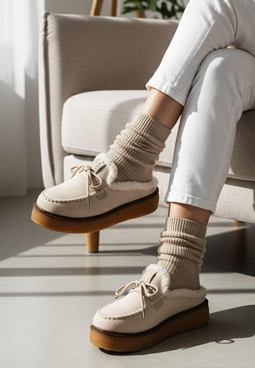 Saboti mocasini dama Seloria bej