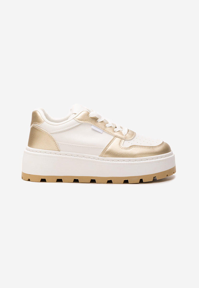 Sneakers cu platformă Arielia albi