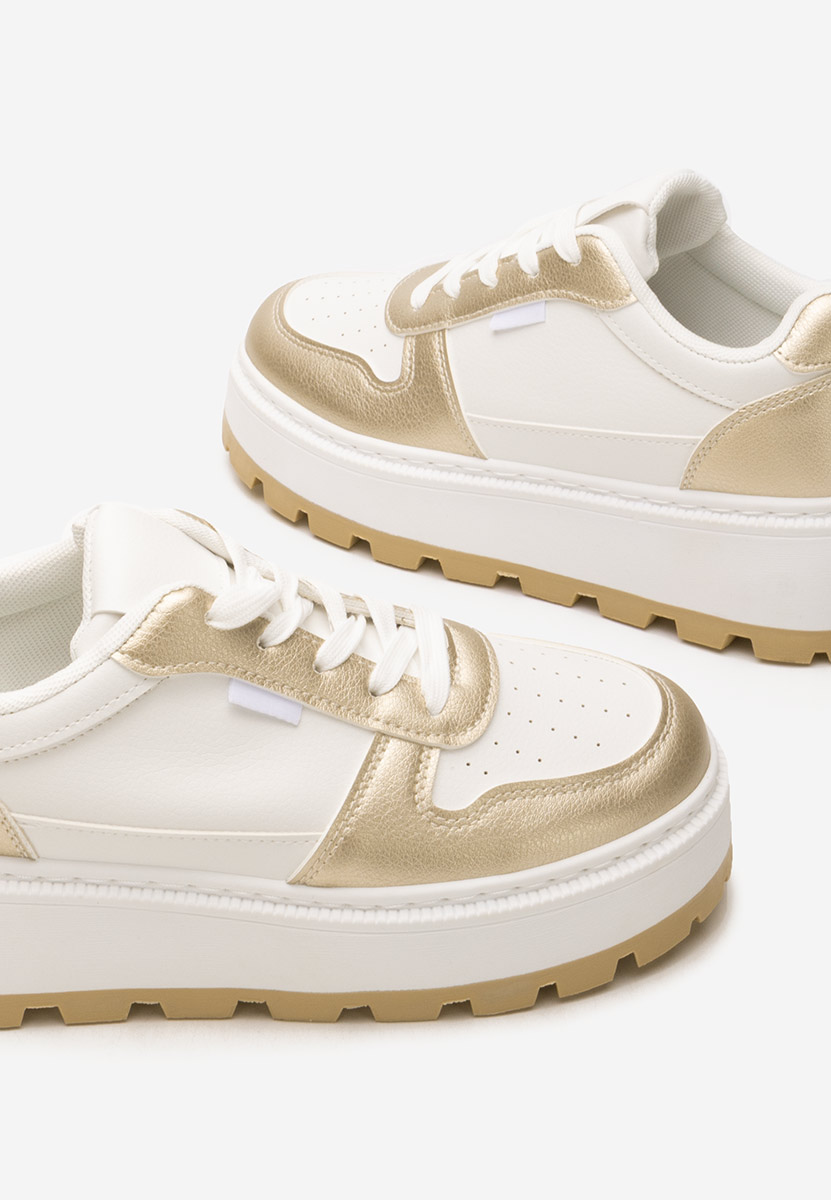 Sneakers cu platformă Arielia albi