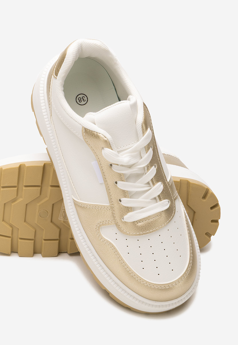 Sneakers cu platformă Arielia albi