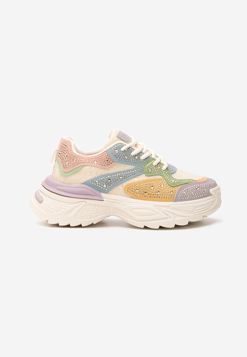 Sneakers cu platforma Elaris multicolori