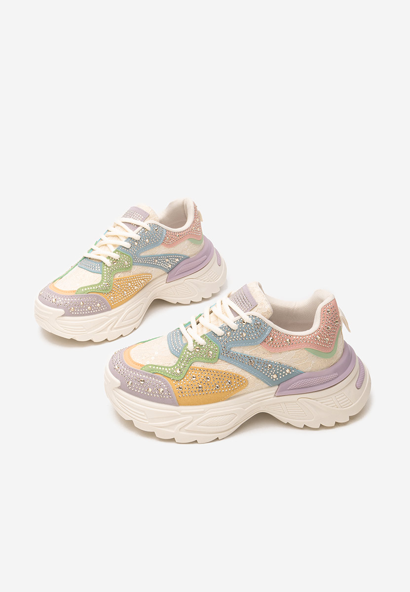 Sneakers cu platforma Elaris multicolori