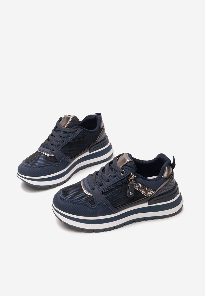 Sneakers cu platforma Selviana navy