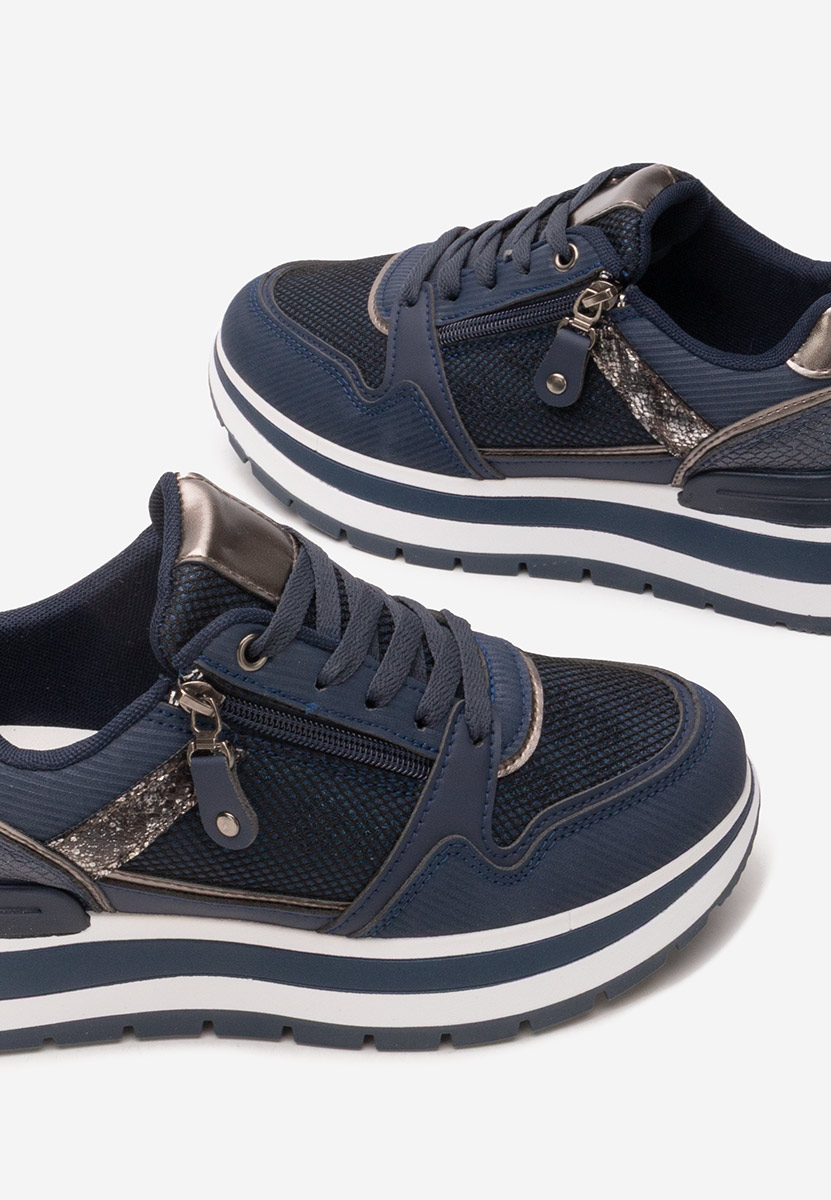 Sneakers cu platforma Selviana navy