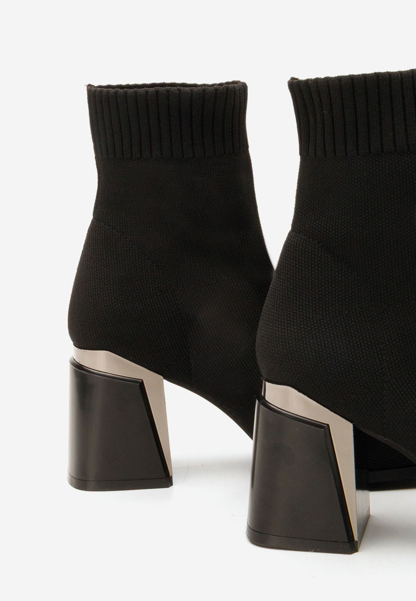 Botine tip soseta Mirelina negre