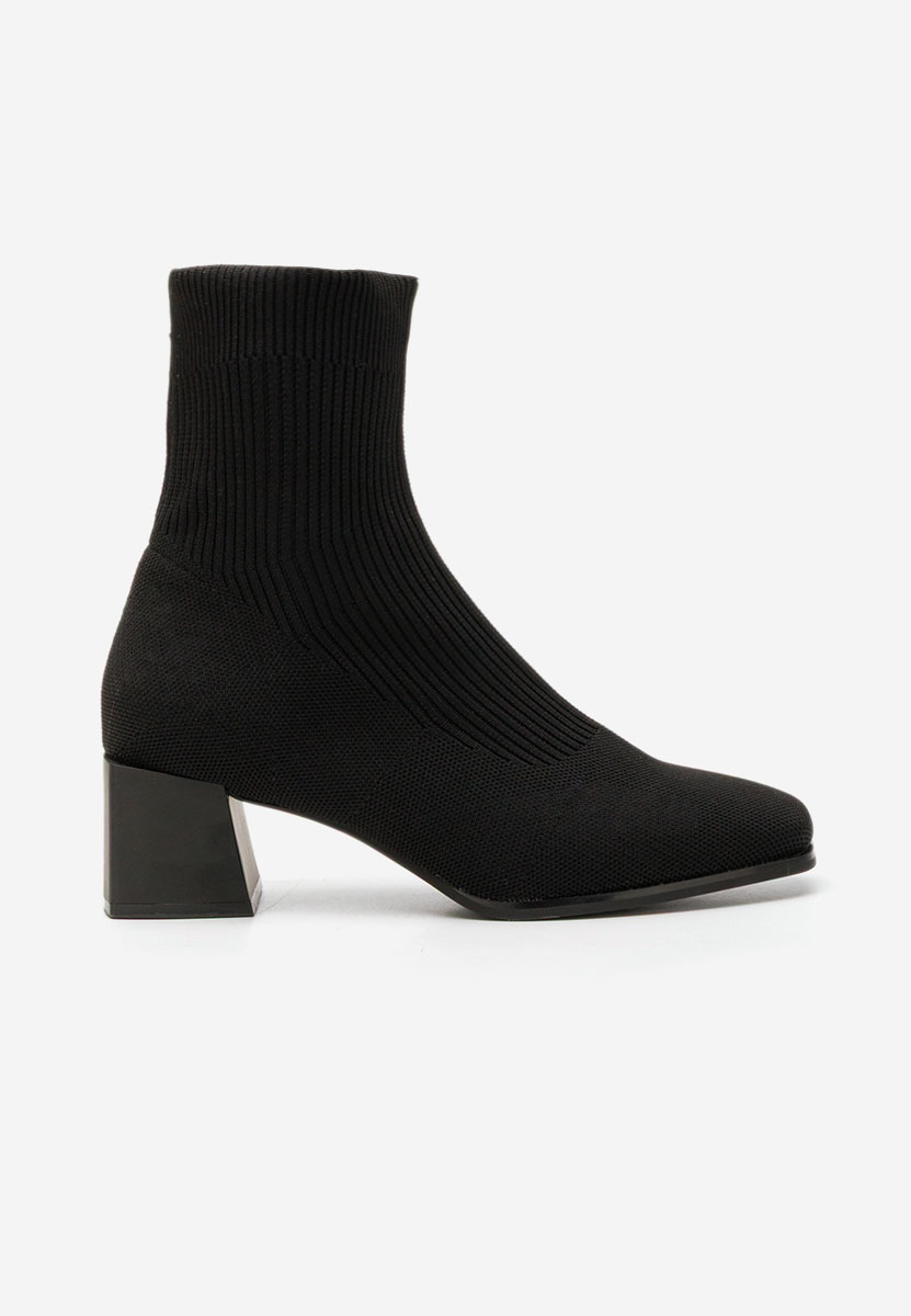 Botine tip soseta Renatia negre