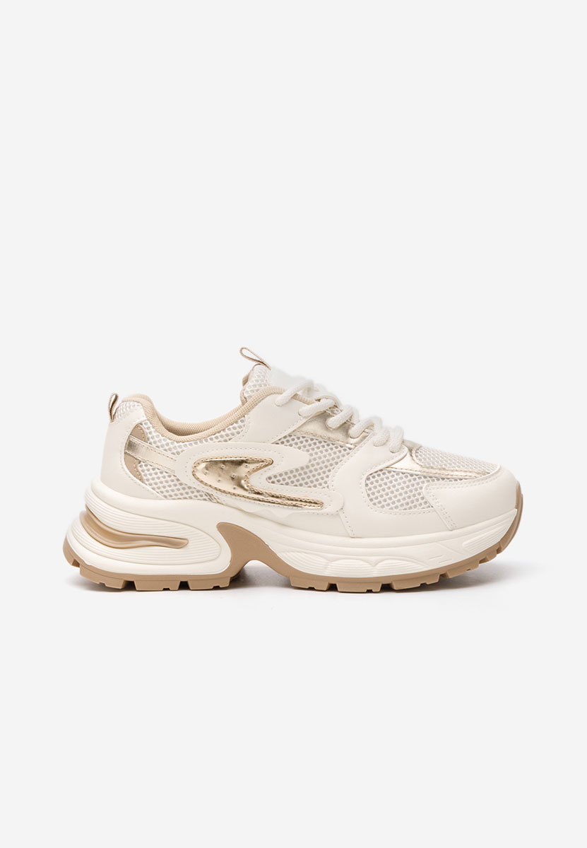 Sneakers cu platforma Ismira bej