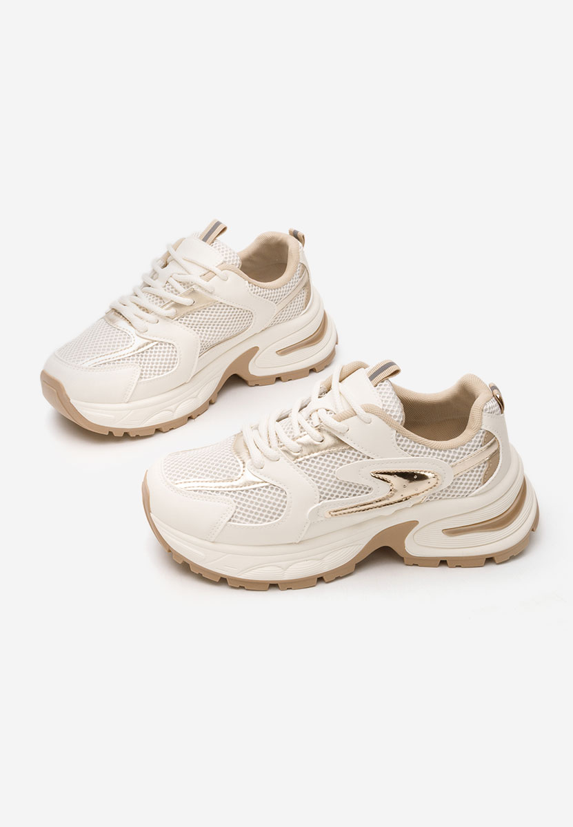 Sneakers cu platforma Ismira bej