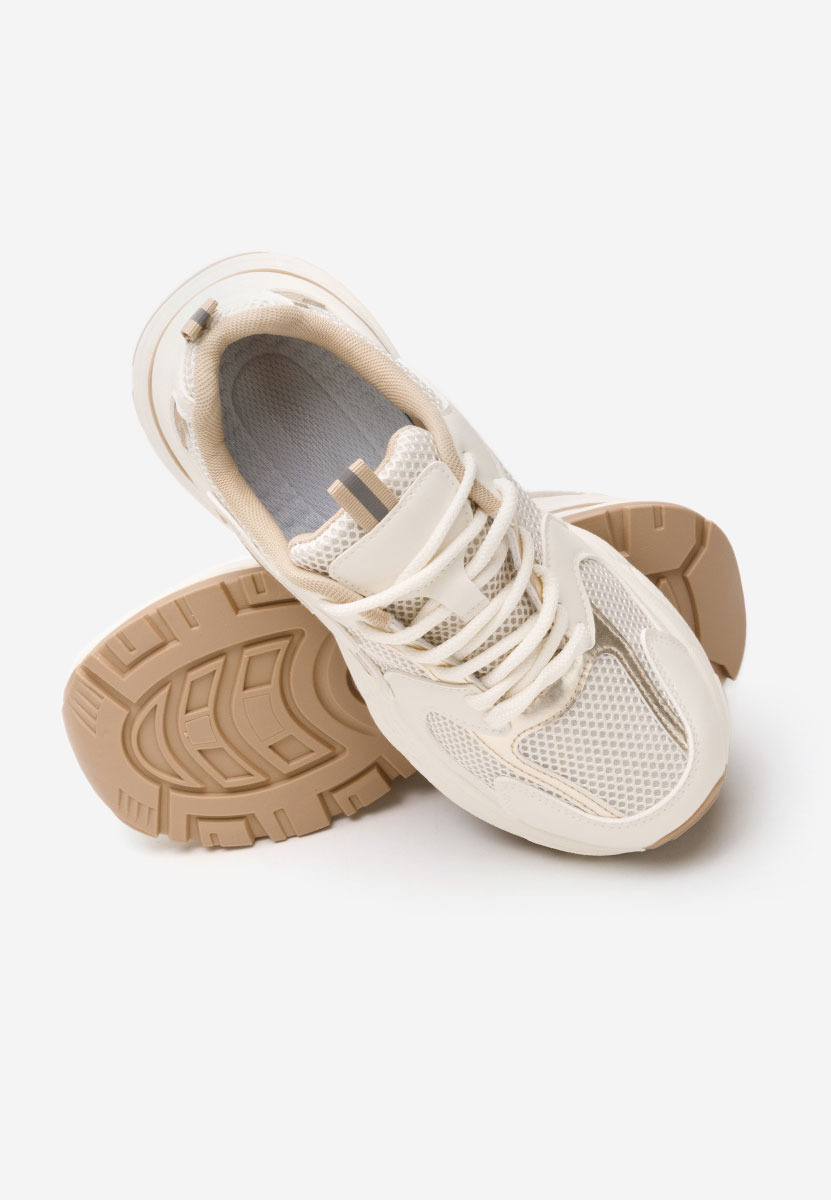 Sneakers cu platforma Ismira bej