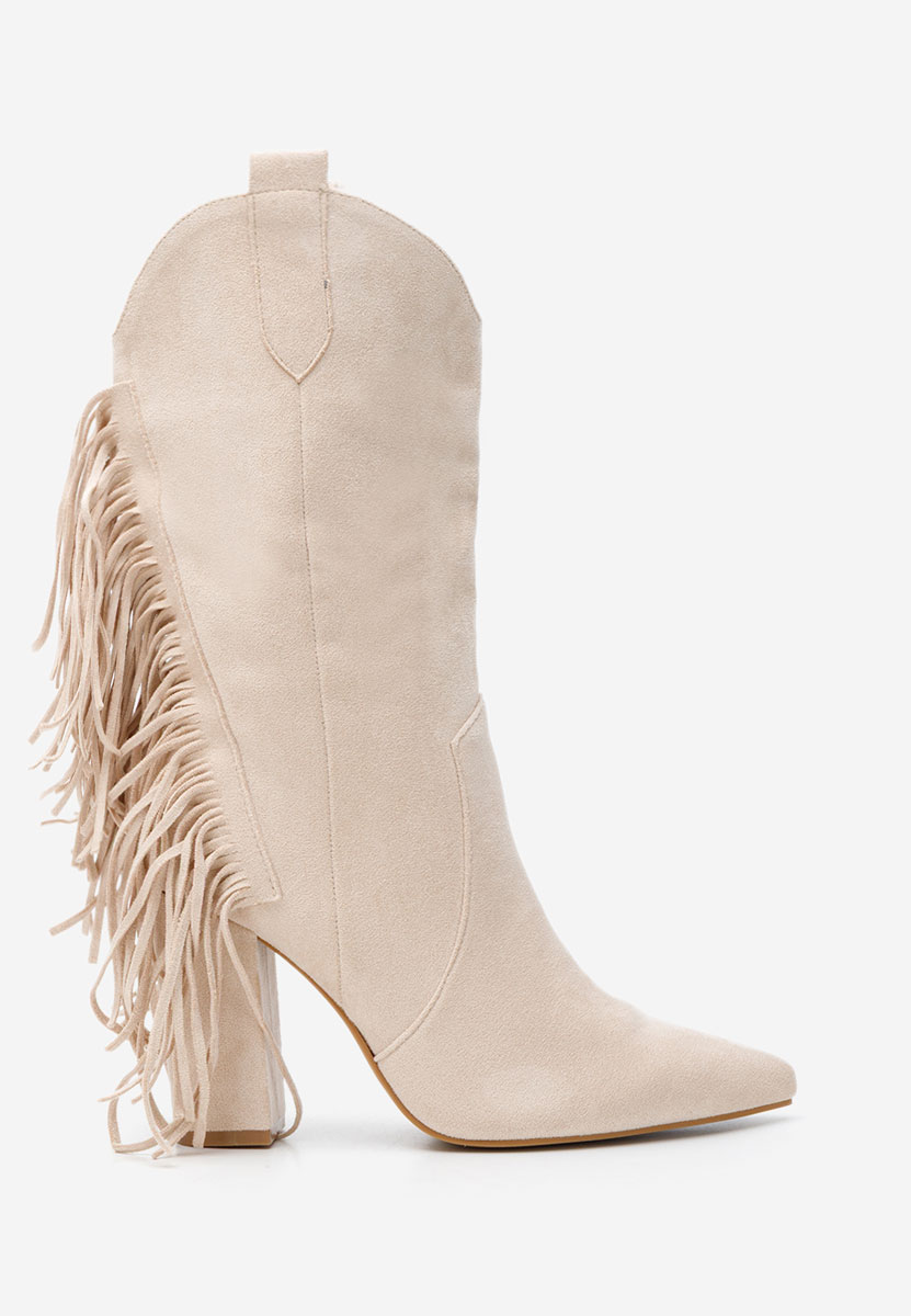 Cizme cowboy dama Aurina bej