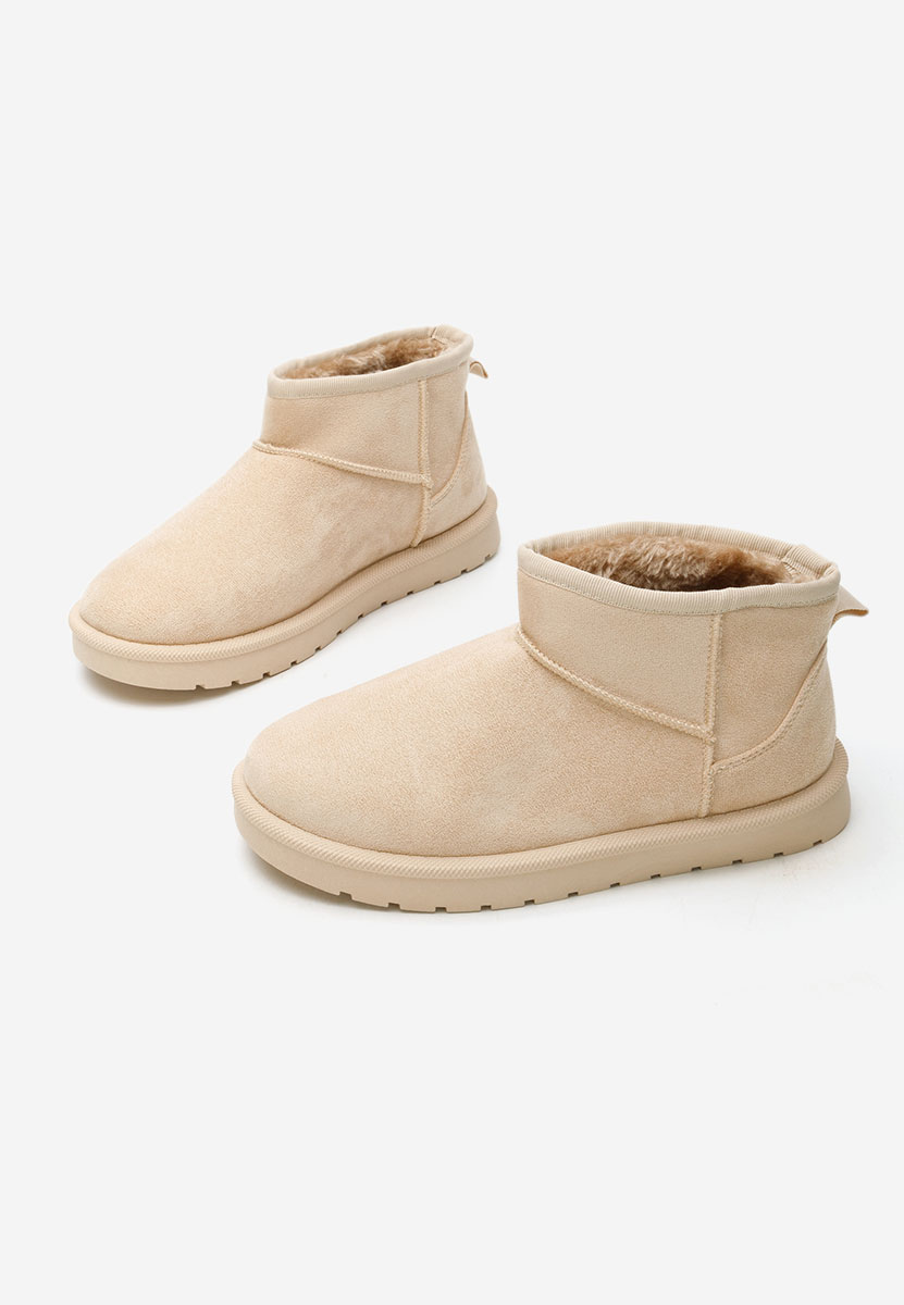 Cizme tip ugg Felica bej