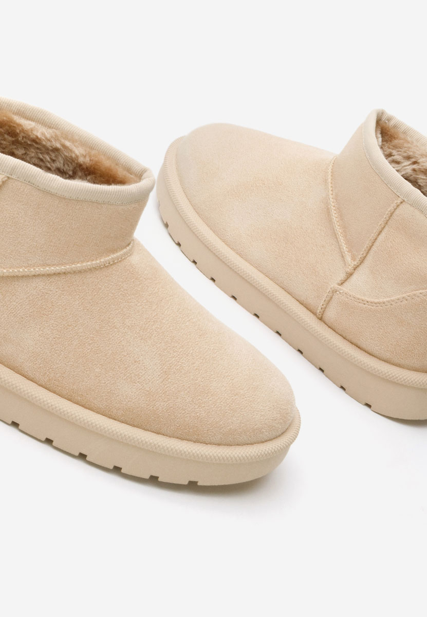 Cizme tip ugg Felica bej