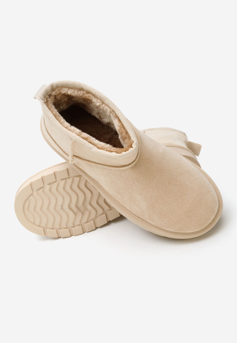 Cizme tip ugg Felica bej