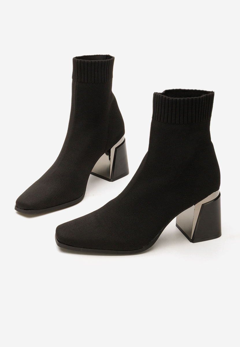 Botine tip soseta Mirelina negre