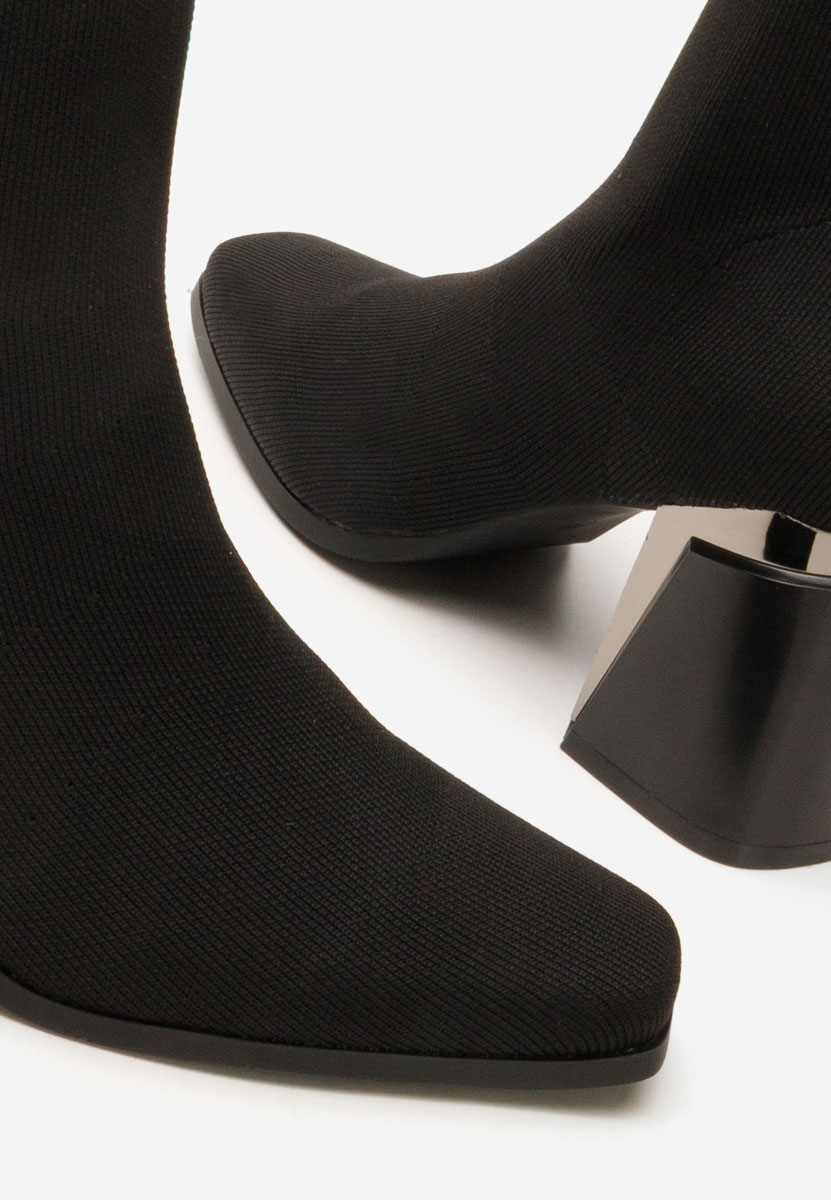Botine tip soseta Mirelina negre