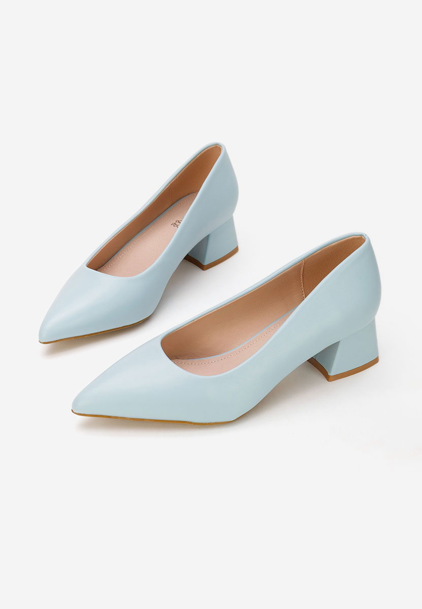 Pantofi cu toc mic Alleva V2 bleu