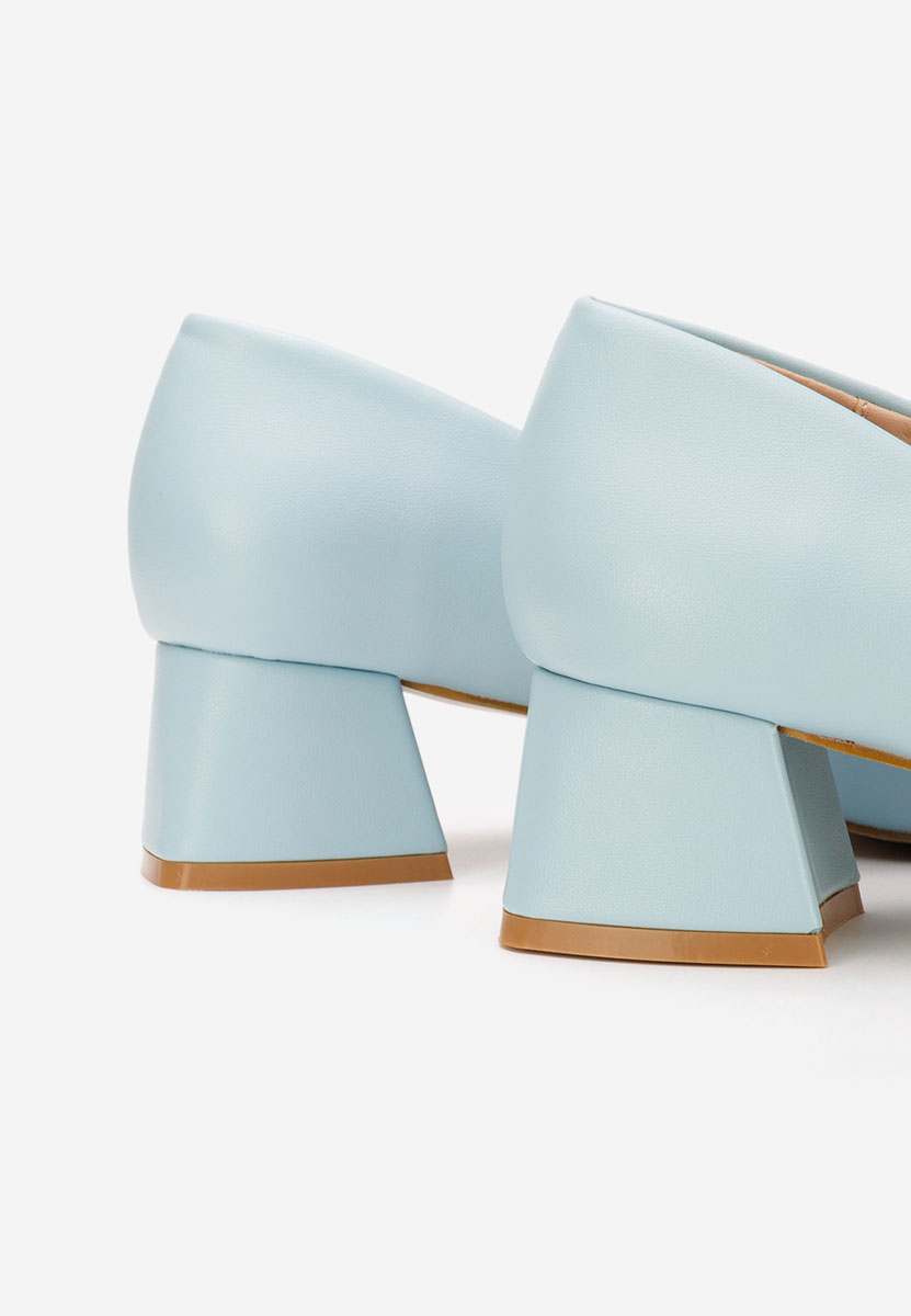 Pantofi cu toc mic Alleva V2 bleu