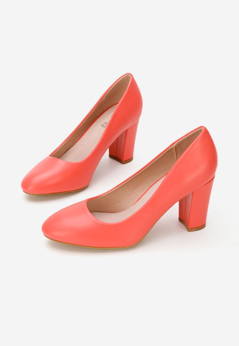 Pantofi cu toc gros Bonanza V2 roz