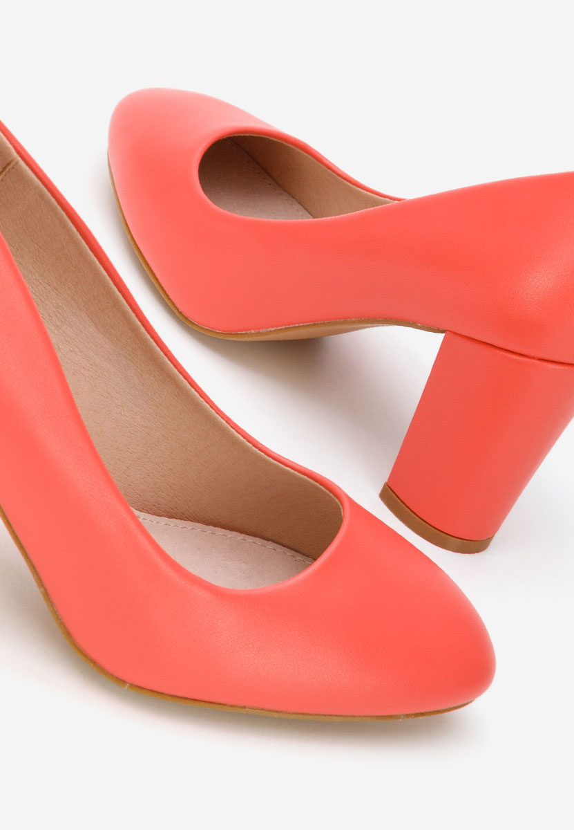 Pantofi cu toc gros Bonanza V2 roz