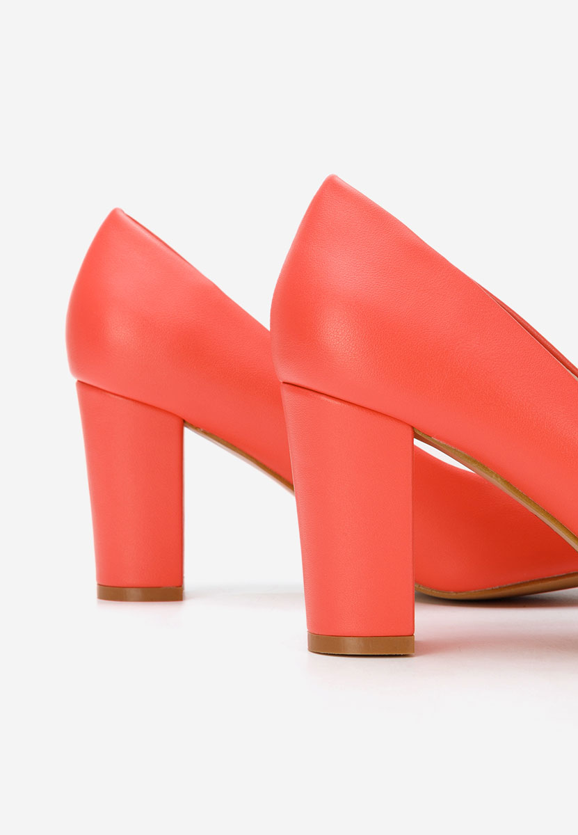 Pantofi cu toc gros Bonanza V2 roz