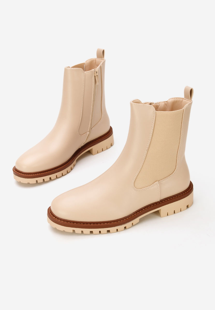 Ghete dama chelsea Tiania bej