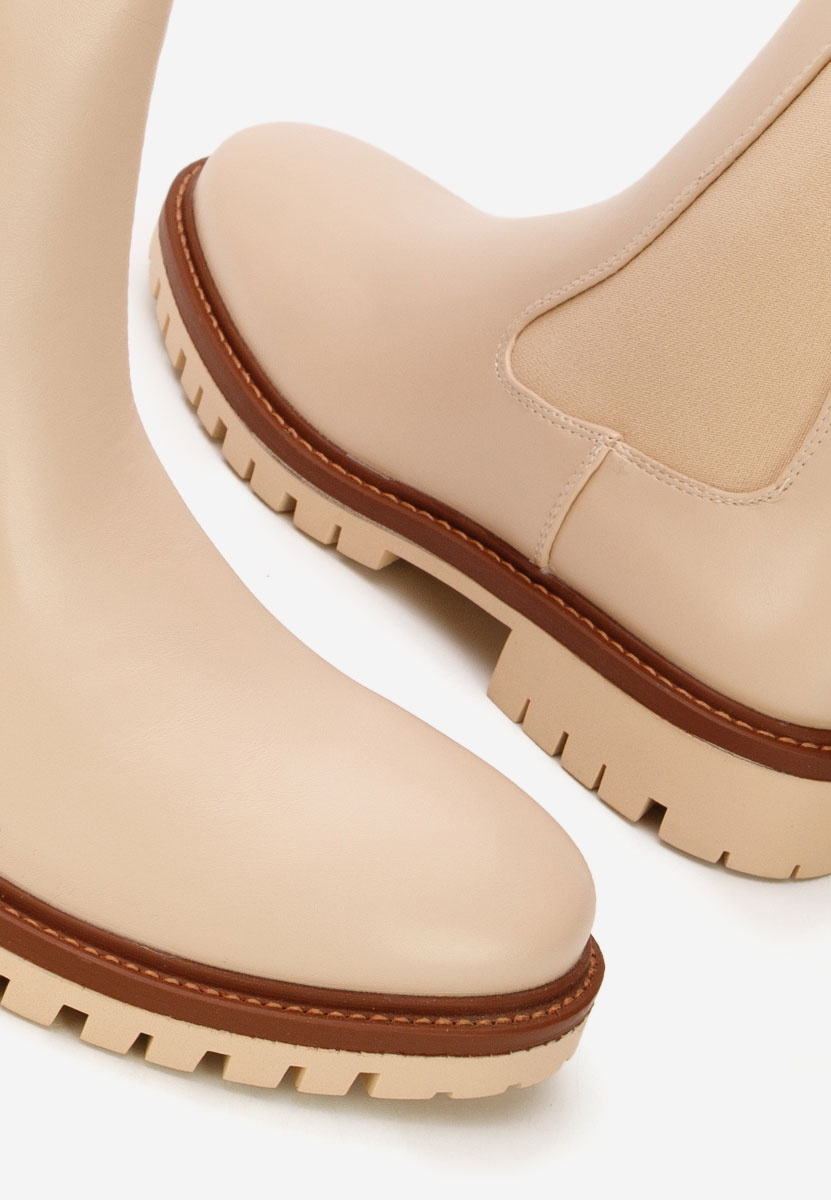 Ghete dama chelsea Tiania bej