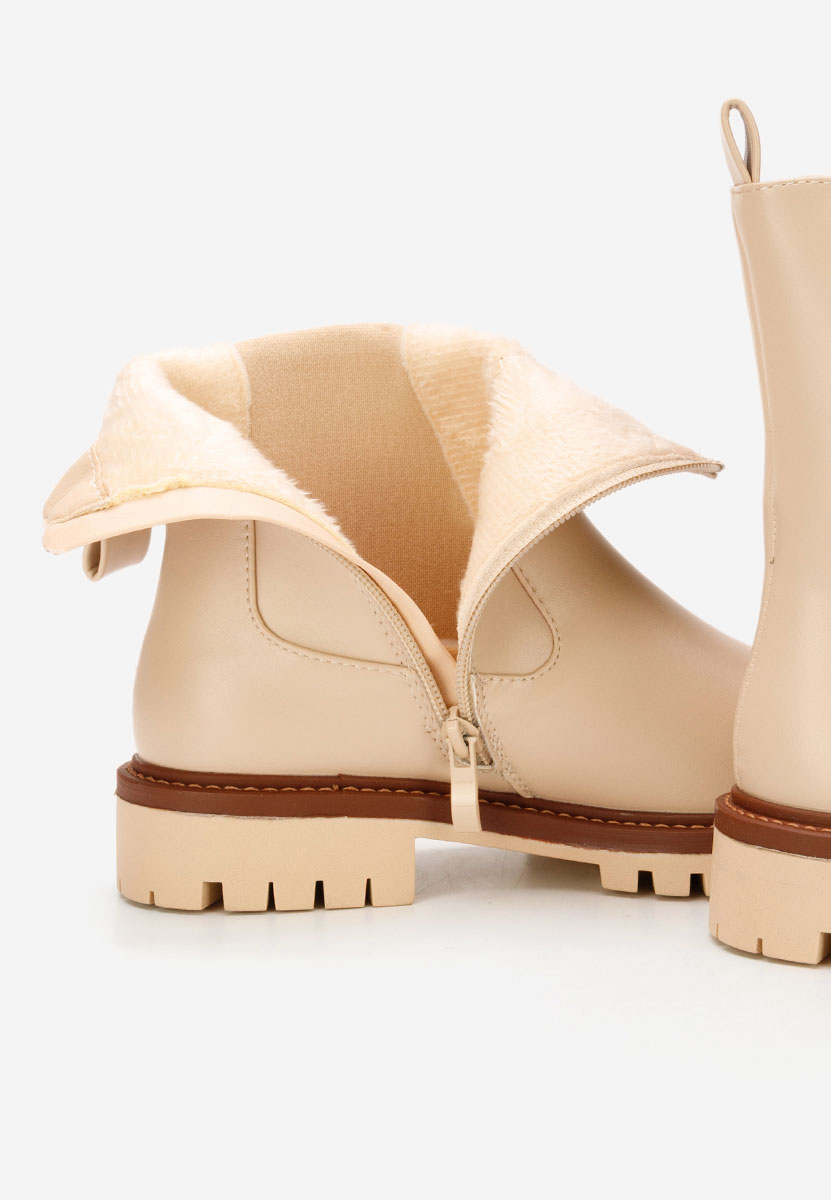 Ghete dama chelsea Tiania bej