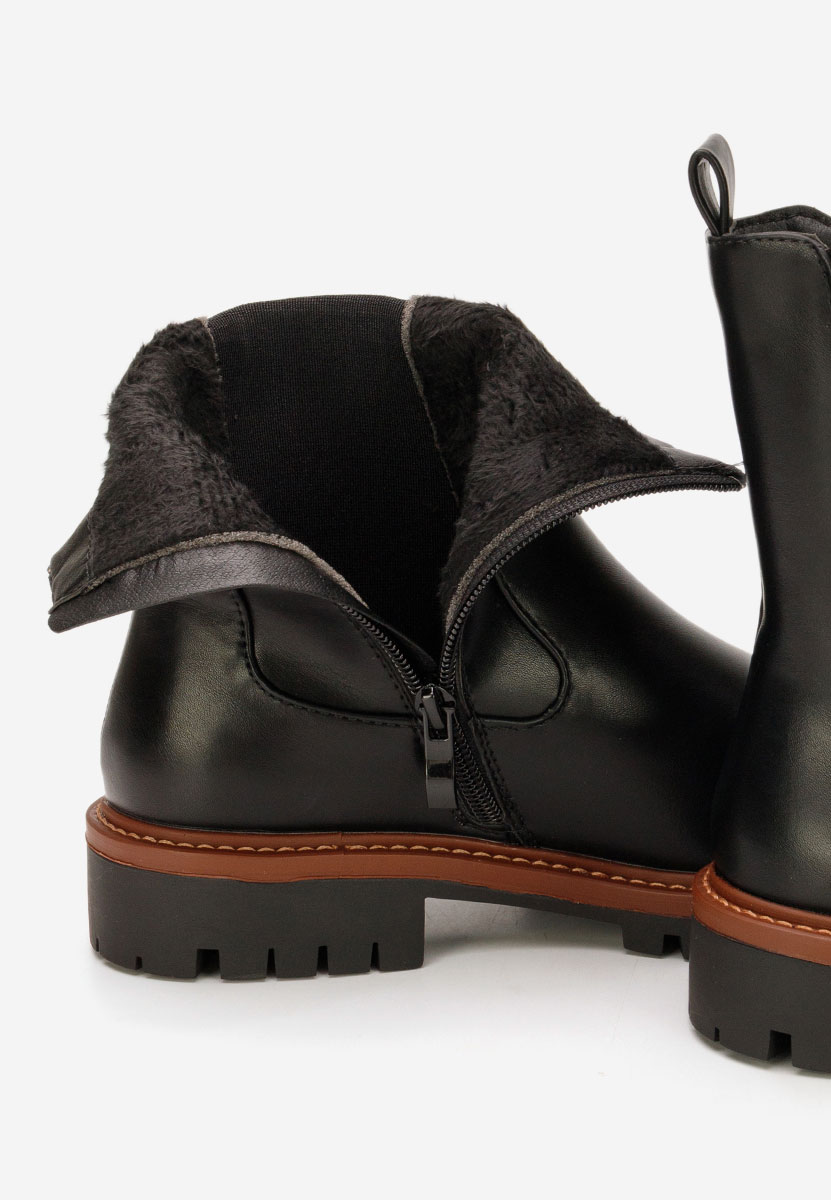 Ghete dama chelsea Tiania negre