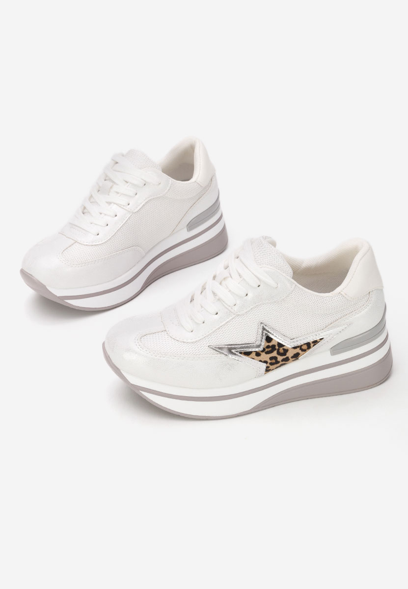 Sneakers cu platformă Valorys argintii